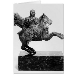 Cartão Estatueta equestre de Alexander o excelente