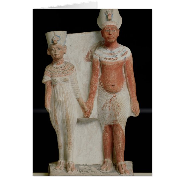 Cartão Estatuto de Amenophis IV e Nefertiti (Frente)