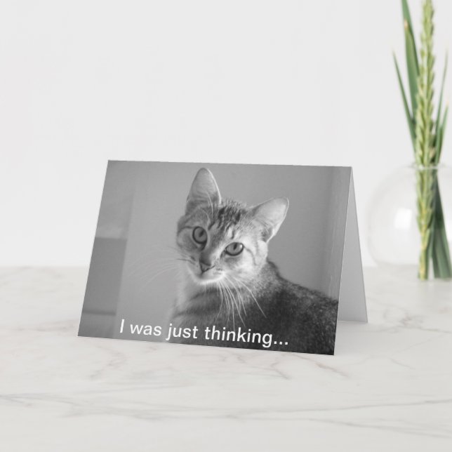 Cartão Estava pensando... (Frente)