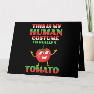 Cartão Este É Meu Disfarce Humano Na Verdade Sou um Tomat