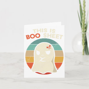 Cartão Este É O Boo Sheet Divertido Figurinos De Hallowee