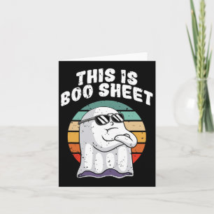 Cartão Este É O Boo Sheet do Diversão Halloween O Fantasm