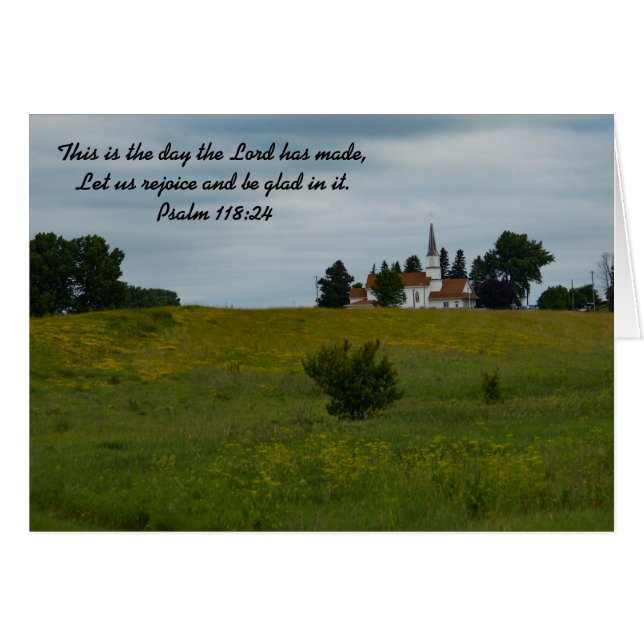 Cartão Este é o dia (Frente Horizontal)