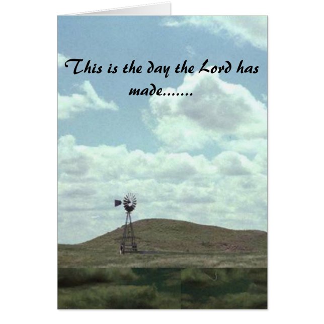 Cartão Este é o dia (Frente)