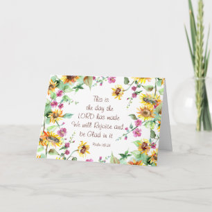 Cartão Este é o dia em que o Senhor fez Salmo 118:24