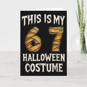 Cartão Este é o meu 67º design de fantasia de Halloween p