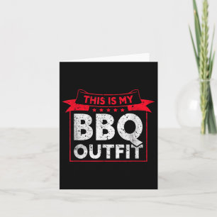 Cartão Este É O Meu Churrasco - Barbecue Meat Grill Engra