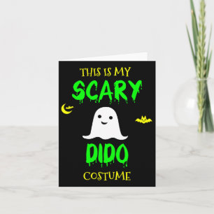 Cartão Este É o Meu Custo de Dido Assustador de Halloween