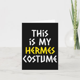 Cartão Este É O Meu Hermes Halloween Costume Grego Pregui