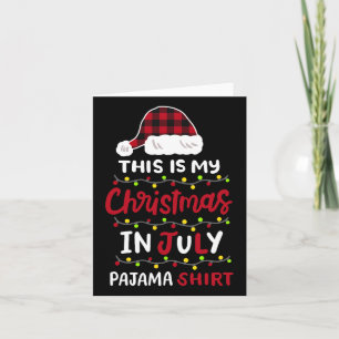 Cartão Este É O Meu Natal Em Julho, Camisas De Pajama Mul