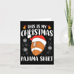 Cartão Este É O Meu Natal Pajama A Camisa De Futebol Xmas