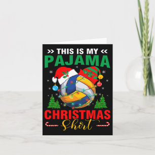 Cartão Este É O Meu Papai noel De Voleibol De Natal