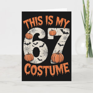 Cartão Este É o Meu Traje de Halloween 67