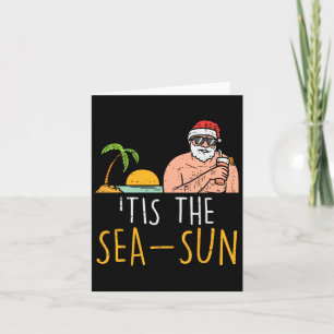 Cartão Este É O Natal Da Praia Dos Papais noeis Do Mar Su