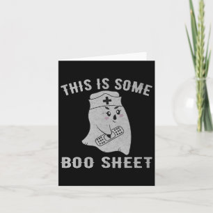 Cartão Este É Um Boo Sheet Boo Ghost Divertido Halloween