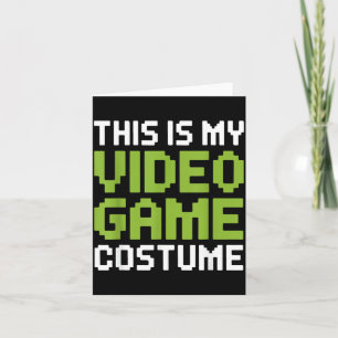 Cartão Este é um Fantasia de Jogo de Vídeo de Halloween E