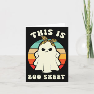 Cartão Este É Um Figurino De Boo Sheet De Diversão De Hal