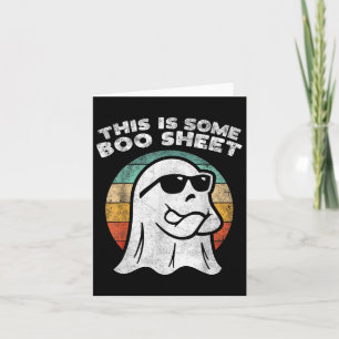 Cartão Este É Um Ghost De Folhas De Boo Que Sola Homens D