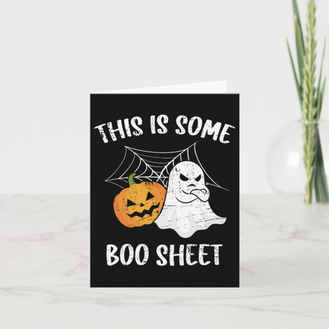 Cartão Este É Um Presente De Diversão De Halloween Ghost. (Frente)