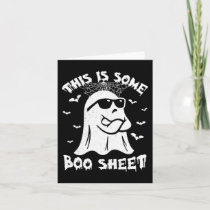 Cartão Este É Um Presente Engraçado De Boo Sheet Hallowee