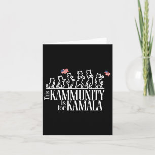 Cartão Este Kammunit É Para Kamala Patriotic Cats America