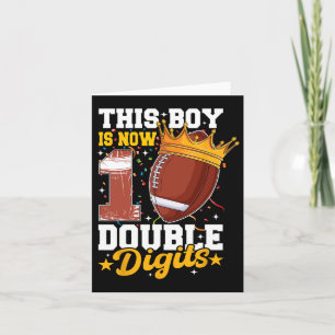 Cartão Este Menino Agora 10 Dígitos Duplos Futebol 10 Ano