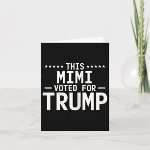 Cartão Este Mimi Votou Pela Trump 2024 Vovó Orgulhosa Vot