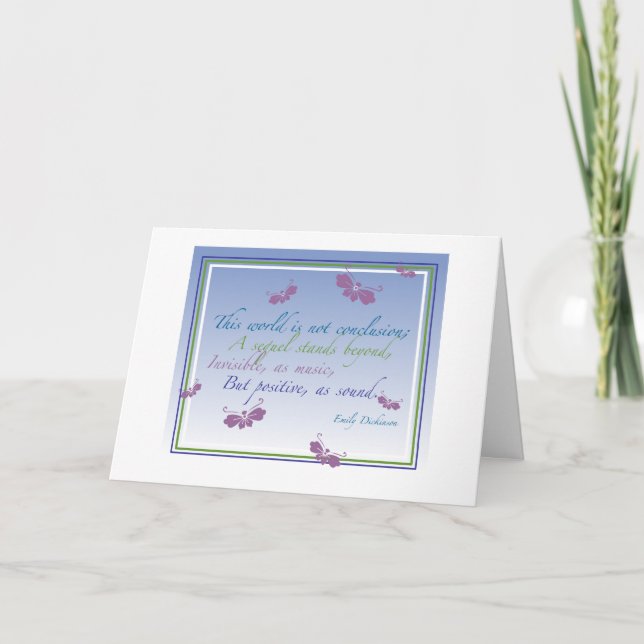 Cartão Este mundo não é conclusão... (Frente)