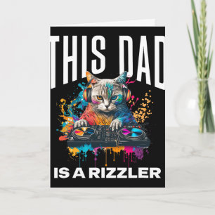 Cartão Este Pai Tem Rizz Dj Gato Legal Rizzler Pai Dia do