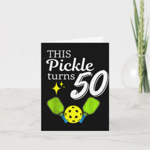 Cartão Este picles completa 50 anos de pickleball anivers