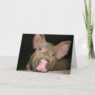 Cartão Este Porquinho diz Eu Te Amo