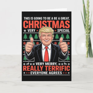 Cartão Este Vai Ser Um Grande Natal Trump Feio