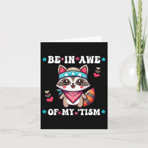 Cartão Esteja Atento Ao Meu Tema Raccoon Legal Bandana Au