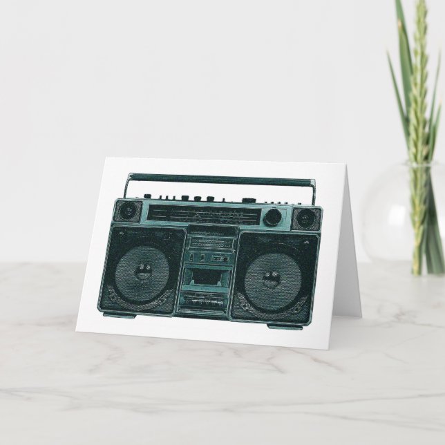 cartão estereofónico retro (Frente)