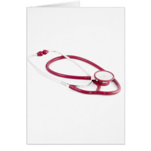 Cartão Estetoscópio clínico
