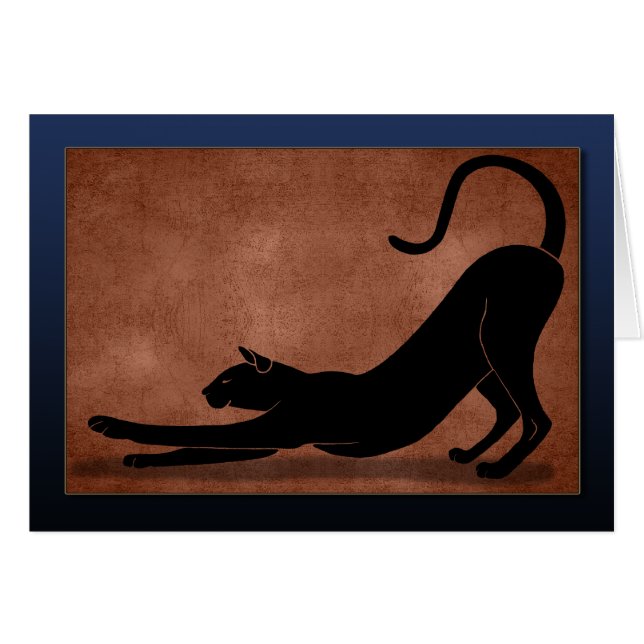 Cartão Esticamento de Gato - Azul (Frente Horizontal)