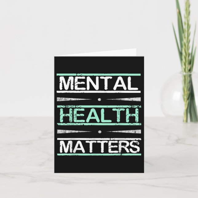 Cartão Estigma de consciência para a saúde mental (Frente)