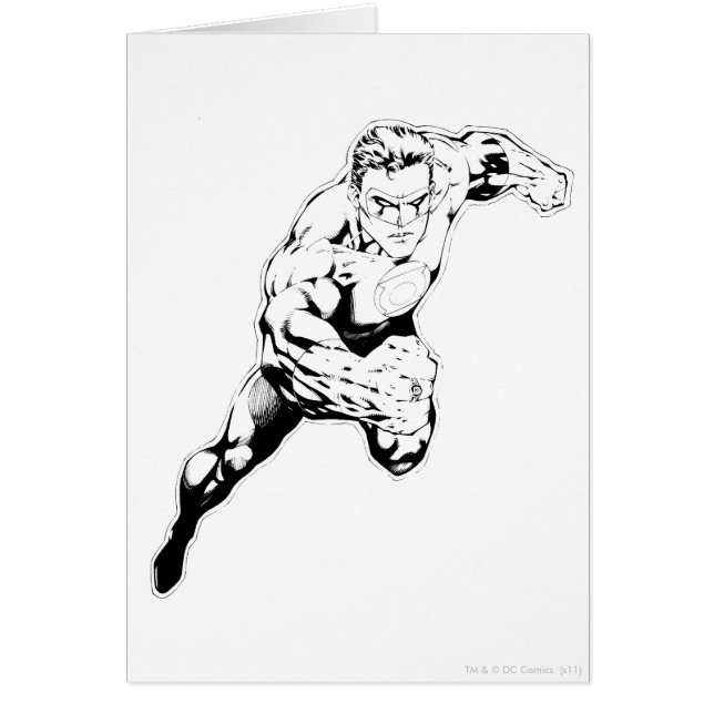 Cartão Estilo cômico - Salto rápido, preto e branco (Frente)