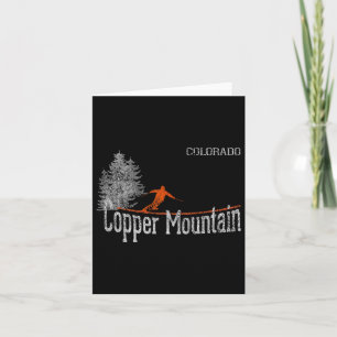 Cartão Estilo Cooper Mountain Colorado Skiin 1980