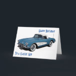 Cartão *ESTILO CORVETTE* Aniversário Deseja Uma CARA CLÁS<br><div class="desc">**ESTILO CORVETE** O ANIVERSÁRIO DESEJA ESSA CARA CLÁSSICA EM SUA VIDA!!!! OBRIGADOS POR PASSAR POR UMA DAS MINHAS 8 LOJAS!!!</div>