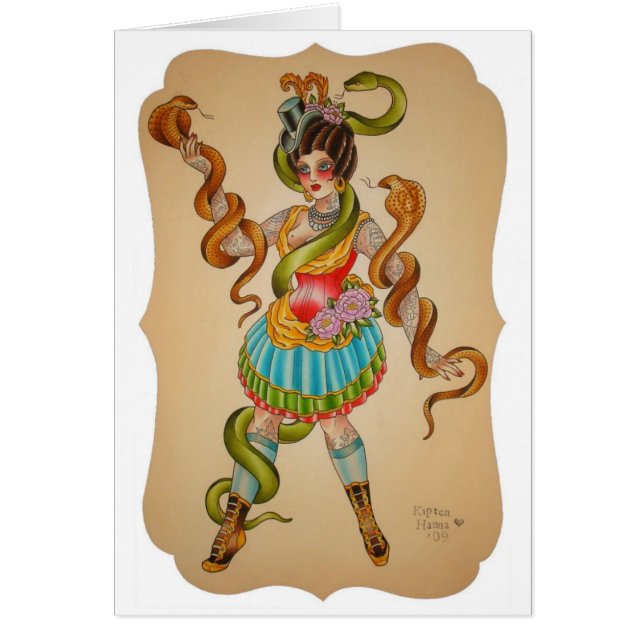 Cartão Estilo da cobra (Frente)