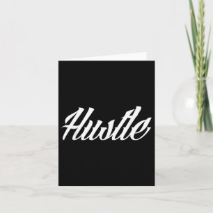 Cartão Estilo de Tatuagem de Hustle