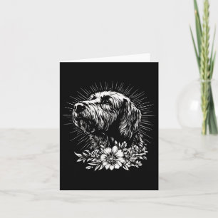 Cartão Estilo de Tatuagem Lover Brilho Retroativo Cachorr