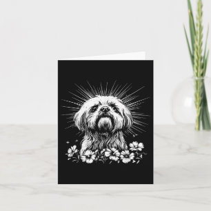 Cartão Estilo de Tatuagem por Sobrecarga do Cão Shu Tzu R