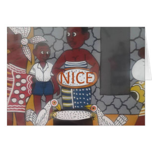 Cartão Estilo de vida tradicional africano