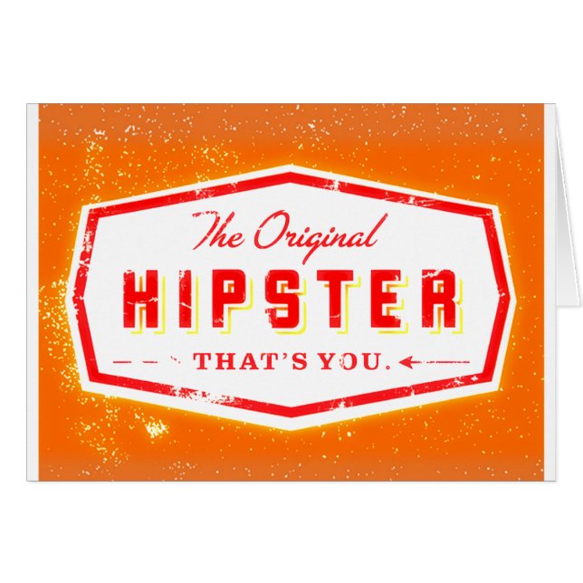 CARTÃO ESTILO DO HIPSTER DO GENGIBRE (Frente Horizontal)