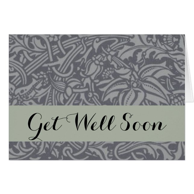 Cartão Estilo Escocês do nó William Morris (Frente Horizontal)