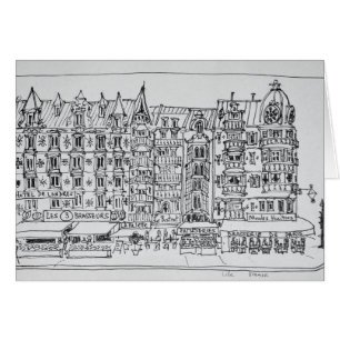 Cartão Estilo Haussmann Lille, França