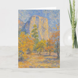 Cartão Estilo Impressionista 'El Capitan do Vall Yosemite