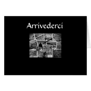 CARTÃO ESTILO ITALIANO "ARRIVEDERCI, CIAO, BUON BIAGGIO"